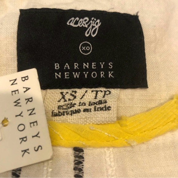 NWT Ace & Jig Barneys New York White and Yellow Striped Tank Top - Picture 4 of 8